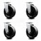 Service Caster 6 Inch Glass Filled Nylon Wheel Swivel Caster Set with Roller Bearings SCC SCC-20S620-GFNR-4 - alternate 1
